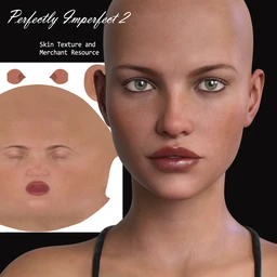 RY Perfectly Imperfect Skin 2 and Merchant Resource for Genesis 8 Female