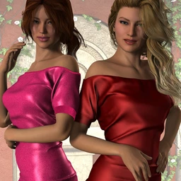 Short Sleeve Mini Dress for Genesis 2 Female(s)