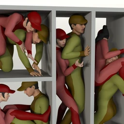 Squeezed Together Poses for Genesis 8