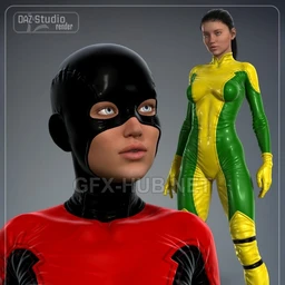 Super Hero Suit for Genesis 2 Female(s) and Victoria 6