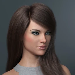 Swept Bangs Hair for Genesis 3 and 8 Females