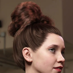 Texture Expansion for Top Updo Hair