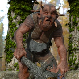 The Giant Hornjal HD for Genesis 8 Male