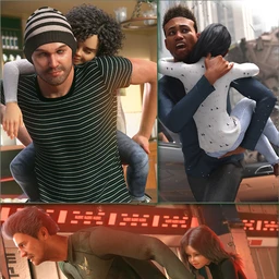 The Survivalists Poses for Genesis 8 Male and Heidi Character