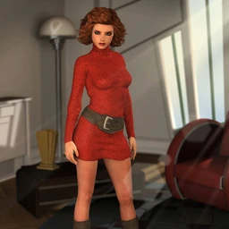 Turtleneck Sweater Dress