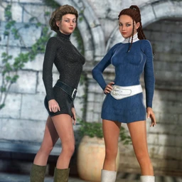 Turtleneck Sweater Dress Textures