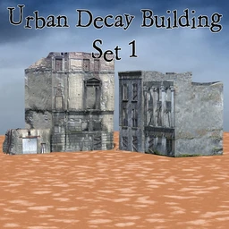 Urban Decay – Buildings Set 1 (for Poser)