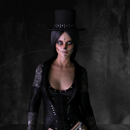 X-Fashion Doctor Skeleton Costume for Genesis 8 Females