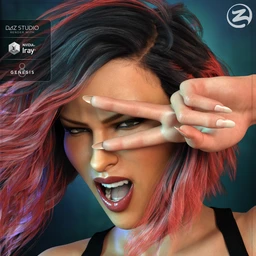 Z Daredevil – Dialable and One-Click Expressions for Genesis 8 Female(s)