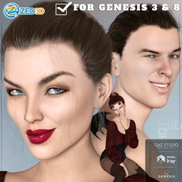Z Devilish Smiles and Expressions for Genesis 3 and 8