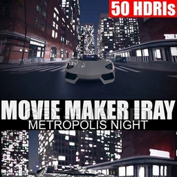 50 HDRIs – Movie Maker Iray – Metropolis Night