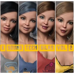 6 Young Teen Girl Character Morphs For G8F Vol 2
