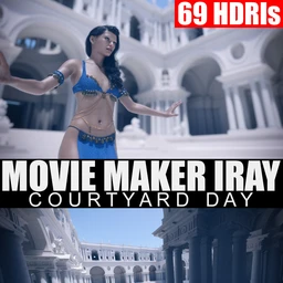 69 HDRIs – Movie Maker Iray – Courtyard Day