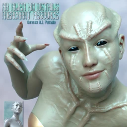 AB Alien HD Details for Genesis 8.1 Female Merchant Resource