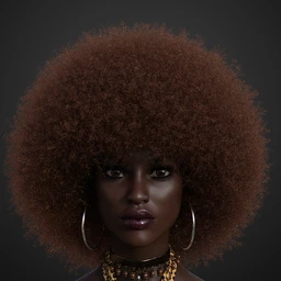 Afro Hair for Genesis 3 and 8