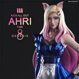 Ahri KDA ALL OUT for Genesis 8 and 8.1 Female