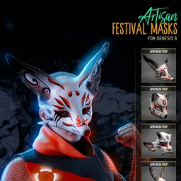 Artisan Festival Masks for Genesis 8