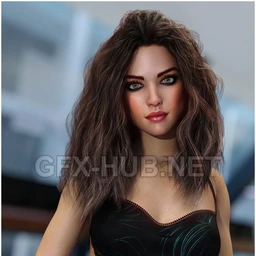 Biscuits Kit Hair with dForce for Genesis 8 Female