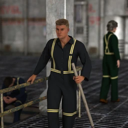 Blue Collar Basics Coveralls for Genesis 2 Males and Females Bundle