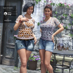 Boho Short Outfit Textures