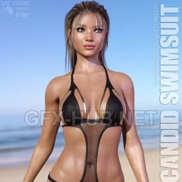 Candid Swimsuit for Genesis 8 Females