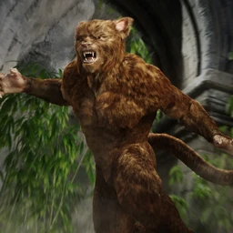 Cat Beast with dForce Hair for Genesis 8 Male