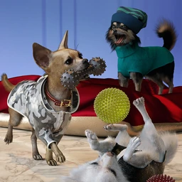 Chihuahua for Daz Dog 8 Clothes Accessories and Poses