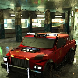 Cyberpunk Pickup Truck