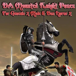 DA Mounted Knight Pose Set