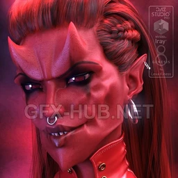 Demonic Face Morphs For Genesis 8 Female – Merchant Resource