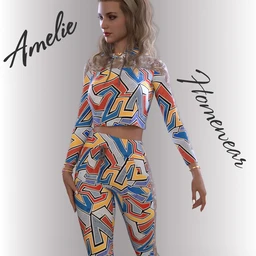 dForce Amelie Homewear for Genesis 8.1 Females