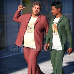 dForce Casual Suit Textures