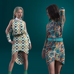 dForce Cold Shoulder – Patterned Knit Textures