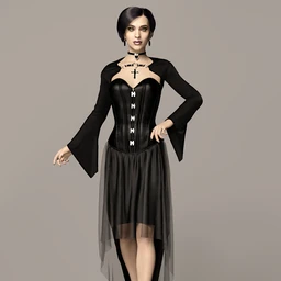 dForce Dark Vamp Outfit for Genesis 8 and 8.1 Females