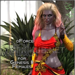 dForce Drow Matriarch for Genesis 8 Females