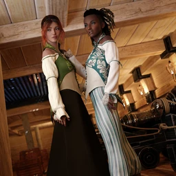 dForce Into the Sea Outfit Texture Set