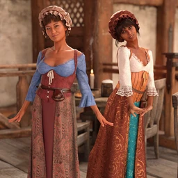 dForce Medieval Barmaid Textures – Weary