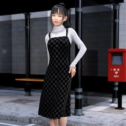 dForce Pinafore Dress for Genesis 8 Females