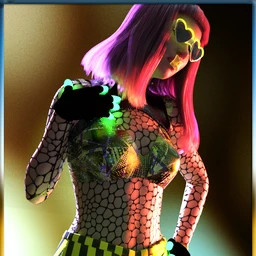 dForce Rave Party Outfit Raveva Textures