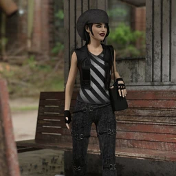 dforce Scene Kid Outfit for Genesis 8 Female