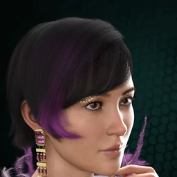 dForce Speakeasy Hair for Genesis 8, 8.1, and 3 Females