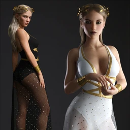 dForce Trojan Princess Outfit Set for Genesis 8 Females