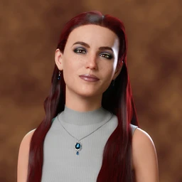 dForce Tucked Long Hair for Genesis 8 Females