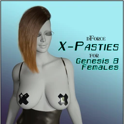 dForce X-Pasties for Genesis 8 Females