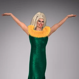 Drag Queen Outfit for Genesis 8 Males
