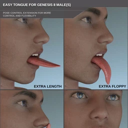 Easy Tongue for Genesis 8 Male(s)