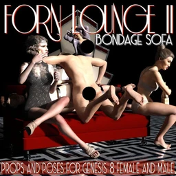 Forn Lounge II Series Bondage Sofa For Daz Studio Genesis 8