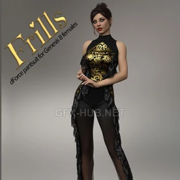 Frills dForce suit for Genesis 8 Females