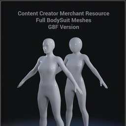 Full Body Suit Meshes for G8F – Content Creator MR