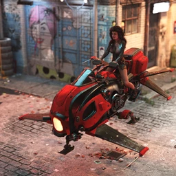 Futuristic Hover Bike